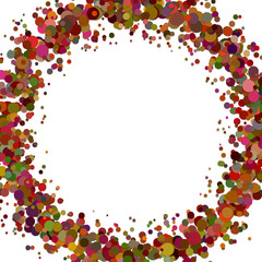 Poster - Abstract blank sprinkled confetti circle background - vector graphic