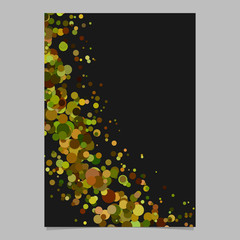 Poster - Abstract blank curved confetti page background template with scattered dots - vector design