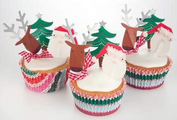 Sticker - Christmas cupcakes