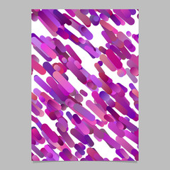 Poster - Purple trendy abstract gradient diagonal rounded stripe pattern poster background template graphics