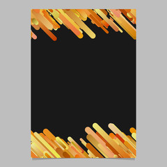 Poster - Modern abstract gradient diagonal rounded stripe pattern brochure background template - vector stationery graphic