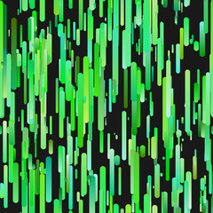 Poster - Green trendy gradient background with vertical stripe pattern - vector graphic
