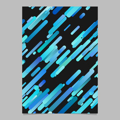 Poster - Modern brochure background tempate - vector stationery graphics with diagonal gradient stripes