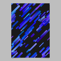 Poster - Blue trendy abstract diagonal gradient stripe pattern flyer background template - vector stationery design