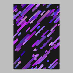 Poster - Purple abstract modern flyer background tempate - vector page graphics with gradient diagonal stripes