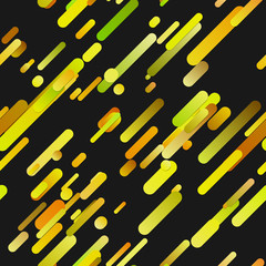 Poster - Yellow abstract seamless trendy gradient diagonal rounded stripe pattern background - vector graphic design