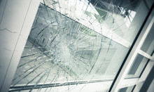 Broken Facade Window Glass