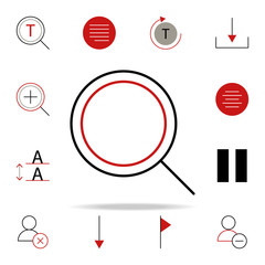 Poster - find search icon. text editor icons universal set for web and mobile