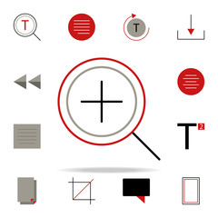 Poster - add plus icon. text editor icons universal set for web and mobile