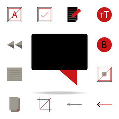 Poster - chatting talking icon. text editor icons universal set for web and mobile