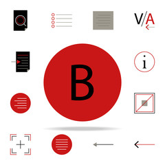Poster - Bold text icon. text editor icons universal set for web and mobile