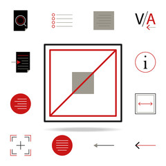 Poster - ban no icon. text editor icons universal set for web and mobile