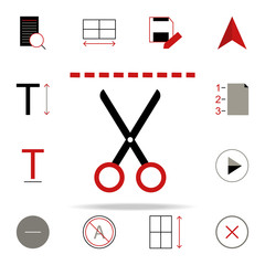Poster - cut page icon. text editor icons universal set for web and mobile
