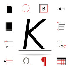 Poster - italics text icon. text editor icons universal set for web and mobile