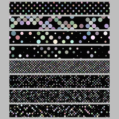 Poster - Abstract circle pattern web banner background set - vector ad template designs