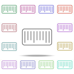 Poster - bar code icon. Elements of commerce in multi color style icons. Simple icon for websites, web design, mobile app, info graphics