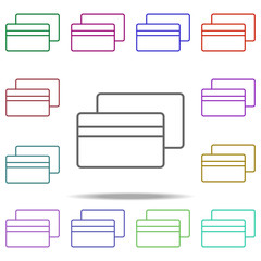 Poster - overdue bank card icon. Elements of commerce in multi color style icons. Simple icon for websites, web design, mobile app, info graphics