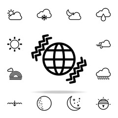 Poster - Desaster sign icon. weather icons universal set for web and mobile