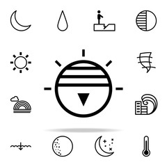Poster - Sunset sign icon. weather icons universal set for web and mobile