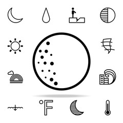 Wall Mural - Full moon sign icon. weather icons universal set for web and mobile