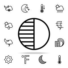 Poster - first moon phase quarter sign icon. weather icons universal set for web and mobile