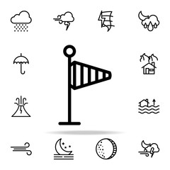 Poster -  vane sign icon. weather icons universal set for web and mobile
