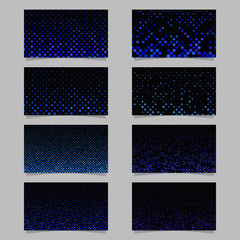 Poster - Abstract dot pattern card background template set - vector graphic design
