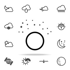 Poster - full moon star sign icon. weather icons universal set for web and mobile