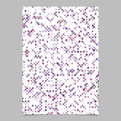 Poster - Purple diagonal square pattern poster design - vector tile mosaic page background