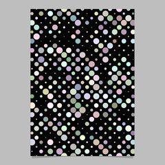 Poster - Abstract circle pattern brochure design - vector page background graphic with dots