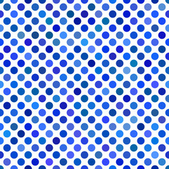 Poster - Blue seamless dot pattern background - abstract vector graphic design