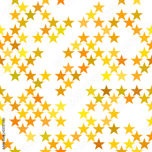 Fotografie, Obraz Seamless geometric pentagram star pattern - vector background design