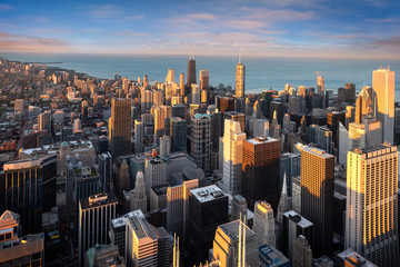 Fototapete - Chicago cityscape in America
