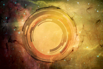 Poster - Abstract Modern Digital Artwork on a Multicolored Background