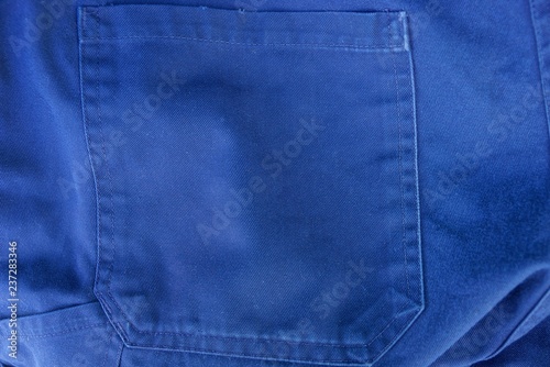 Fotografía blue fabric texture of the pants with a pocket