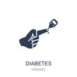 Diabetes icon. Diabetes filled symbol design from Diseases collection.