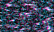 Glitch Texture pixel noise. Test TV Screen Digital VHS Background. Error Computer Video. Abstract black Damage. Magic poster.