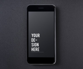 Canvas Print - Premium mobile phone screen mockup template