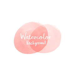 Poster - Pastel peach watercolor background vector