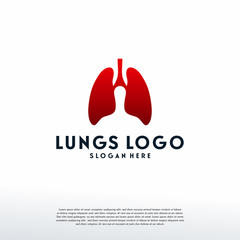 Wall Mural - Simple Lungs logo template vector, Health lungs Template, Logo symbol icon