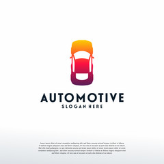 Wall Mural - simple iconic automotive logo template, car logo template, logo symbol icon