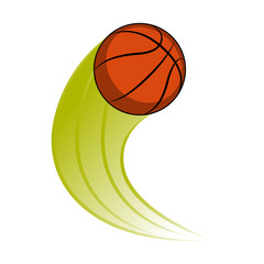 Wall Mural - Basketball ball with an effect. Vector illustration design