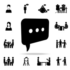 Poster - communication bubble icon. Detailed set of conversation icons. Premium graphic design. One of the collection icons for websites, web design, mobile app