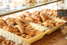Croissants In French Cafe