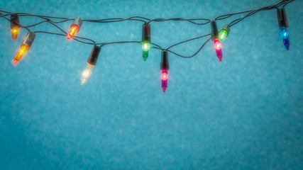 Canvas Print - christmas lights background
