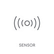 Sensor linear icon. Modern outline Sensor logo concept on white background from Smarthome collection
