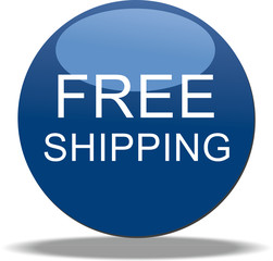 free shipping metallic glossy icon