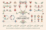 Fototapeta  - Vintage flourish ornament illustration