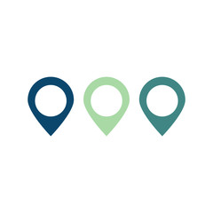Poster - Check in map pointer vector