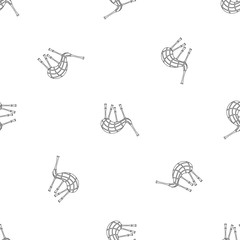 Poster - Musical bagpipes pattern seamless vector repeat geometric for any web design